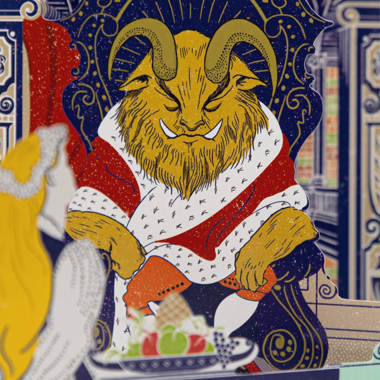 The Beauty and the Beast - The Palace of the Beast 3D Notecard - Olleke Wizarding Shop Amsterdam