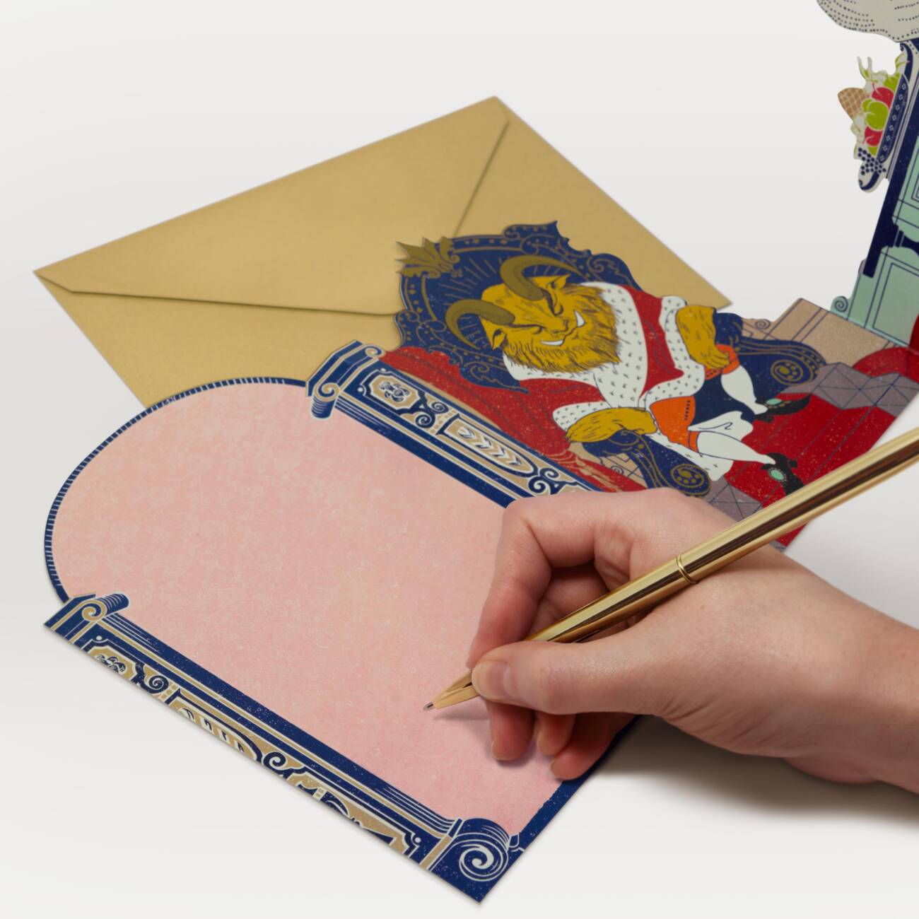 The Beauty and the Beast - The Palace of the Beast 3D Notecard - Olleke Wizarding Shop Amsterdam