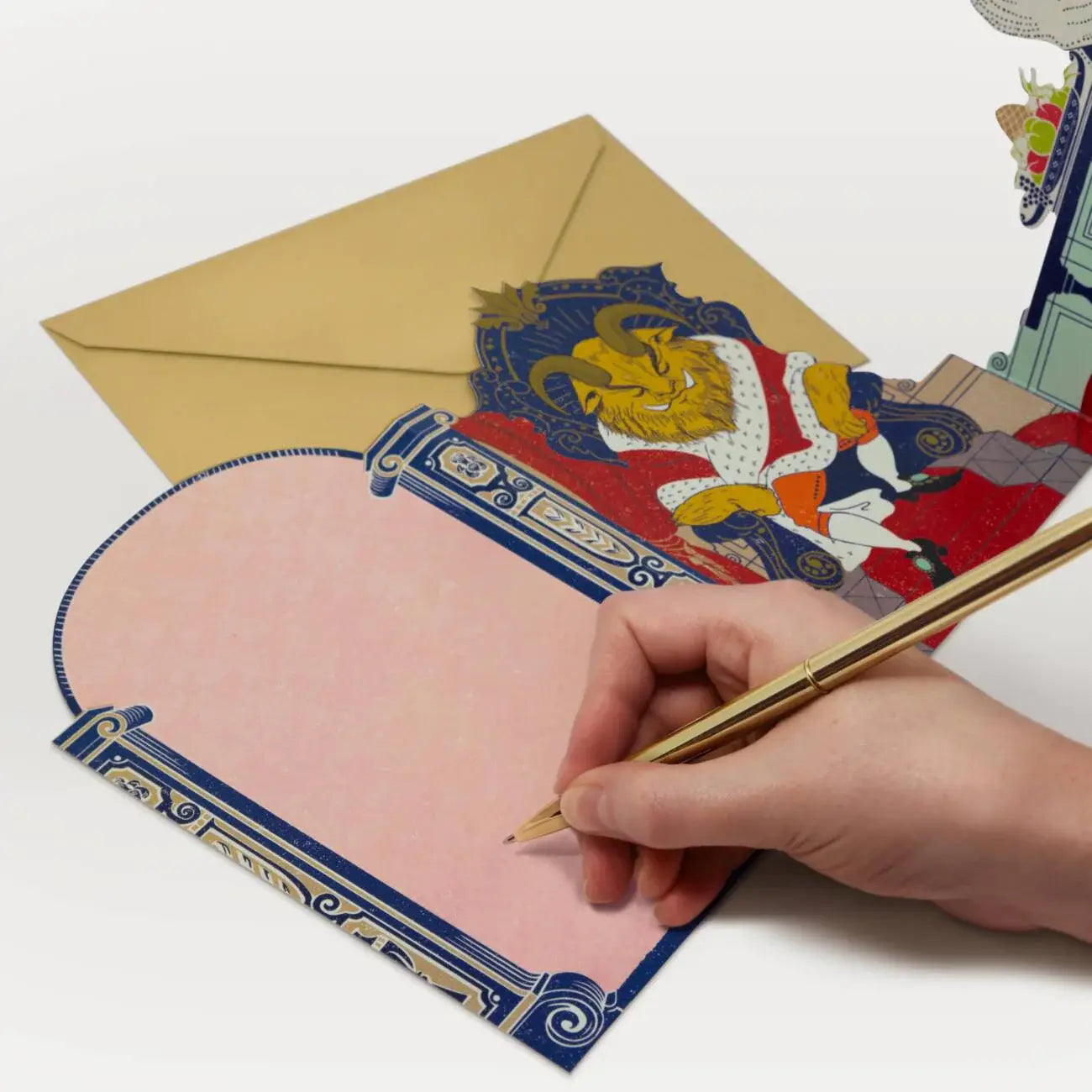 The Beauty and the Beast - The Palace of the Beast 3D Notecard - Olleke Wizarding Shop Amsterdam