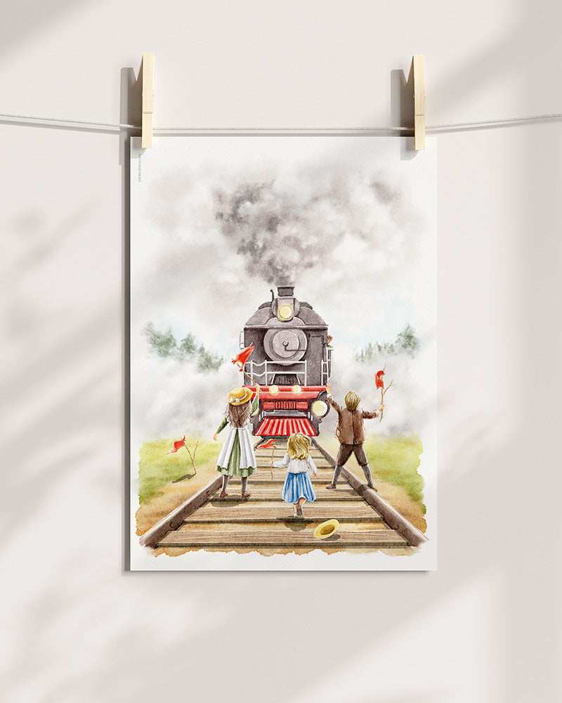 Railway Children Art Print