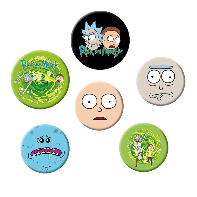 Rick and Morty Badge Pack - Olleke Wizarding Shop Amsterdam