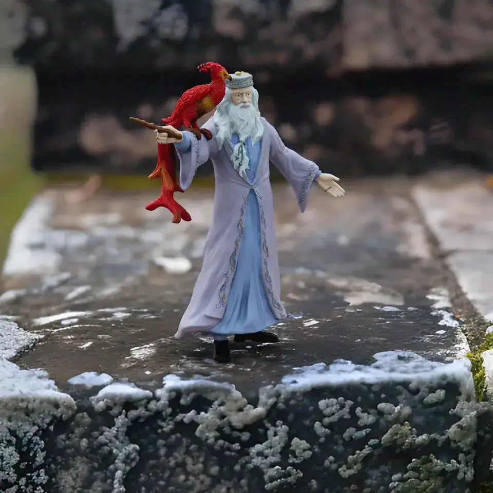 Dumbledore & Fawkes - Olleke Wizarding Shop Amsterdam