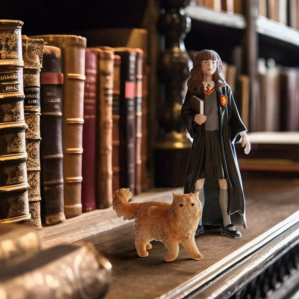 Hermione Granger & Crookshanks - Olleke Wizarding Shop Amsterdam