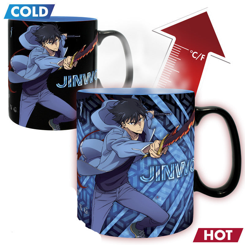 Solo Leveling Mug Heat Changing Jinwoo & Igris