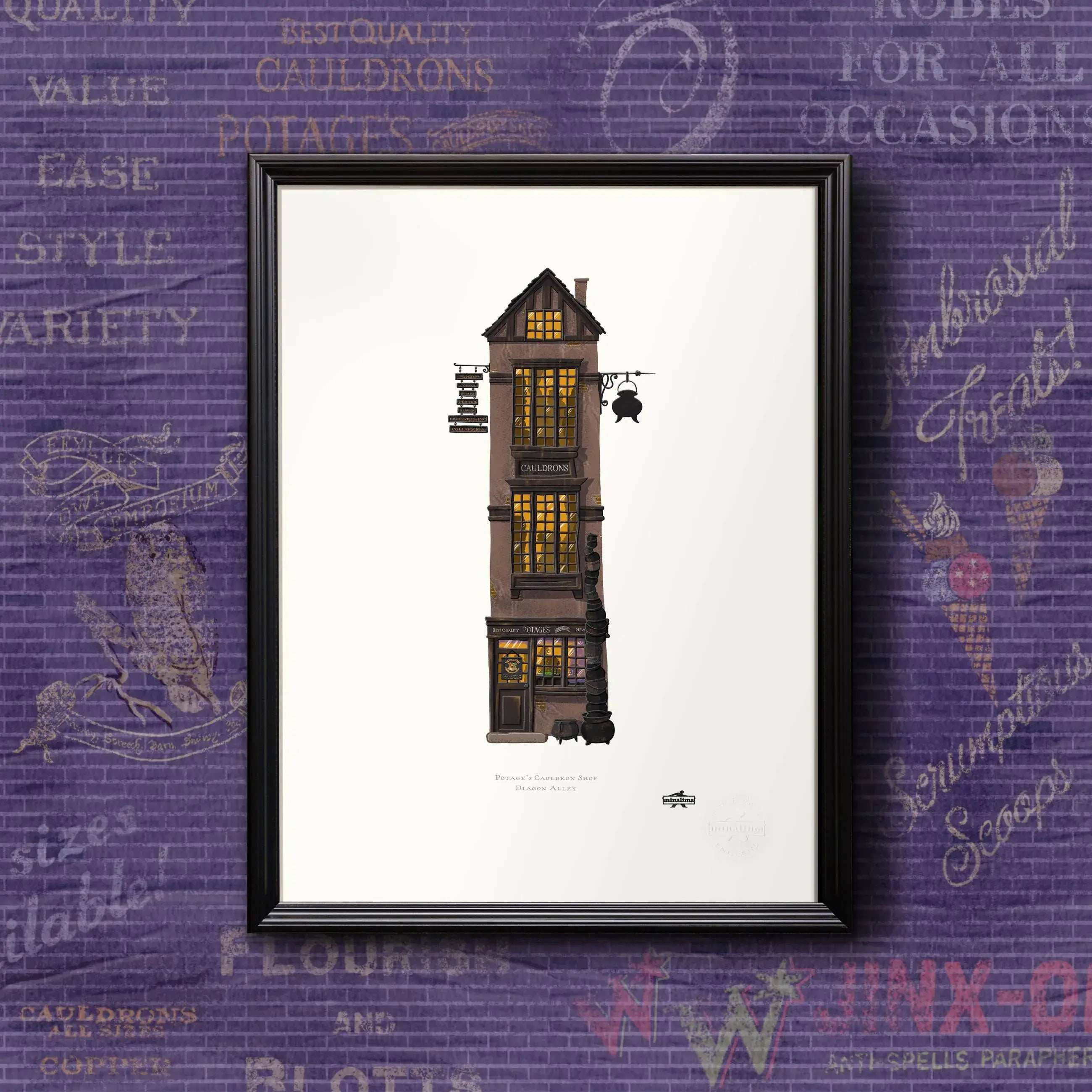 Spellbinding Shops: Diagon Alley Potage's Cauldron Shop - Olleke Wizarding Shop Amsterdam
