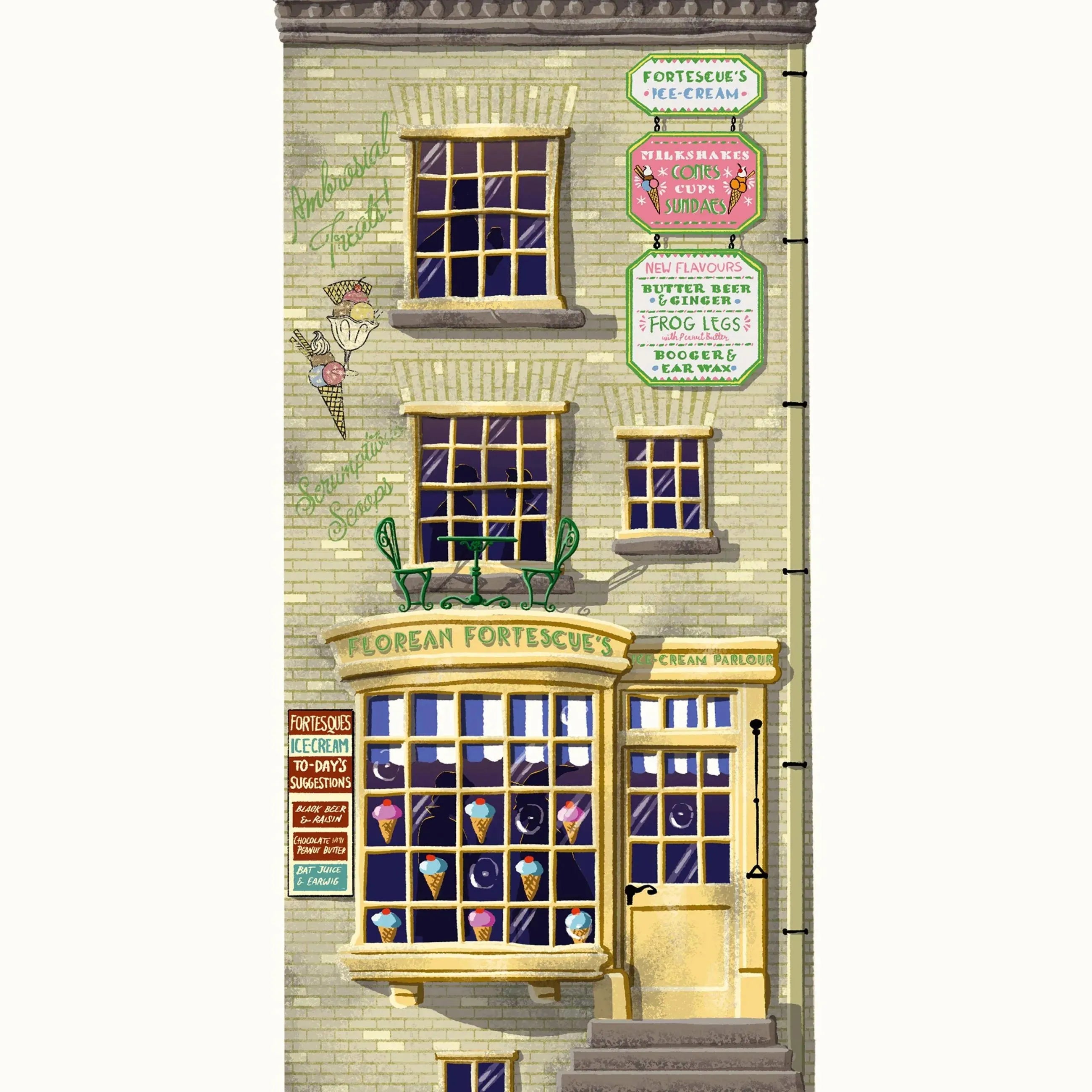 Spellbinding Shops: Diagon Alley Florean Fortescue's Ice-Cream Parlour - Olleke Wizarding Shop Amsterdam