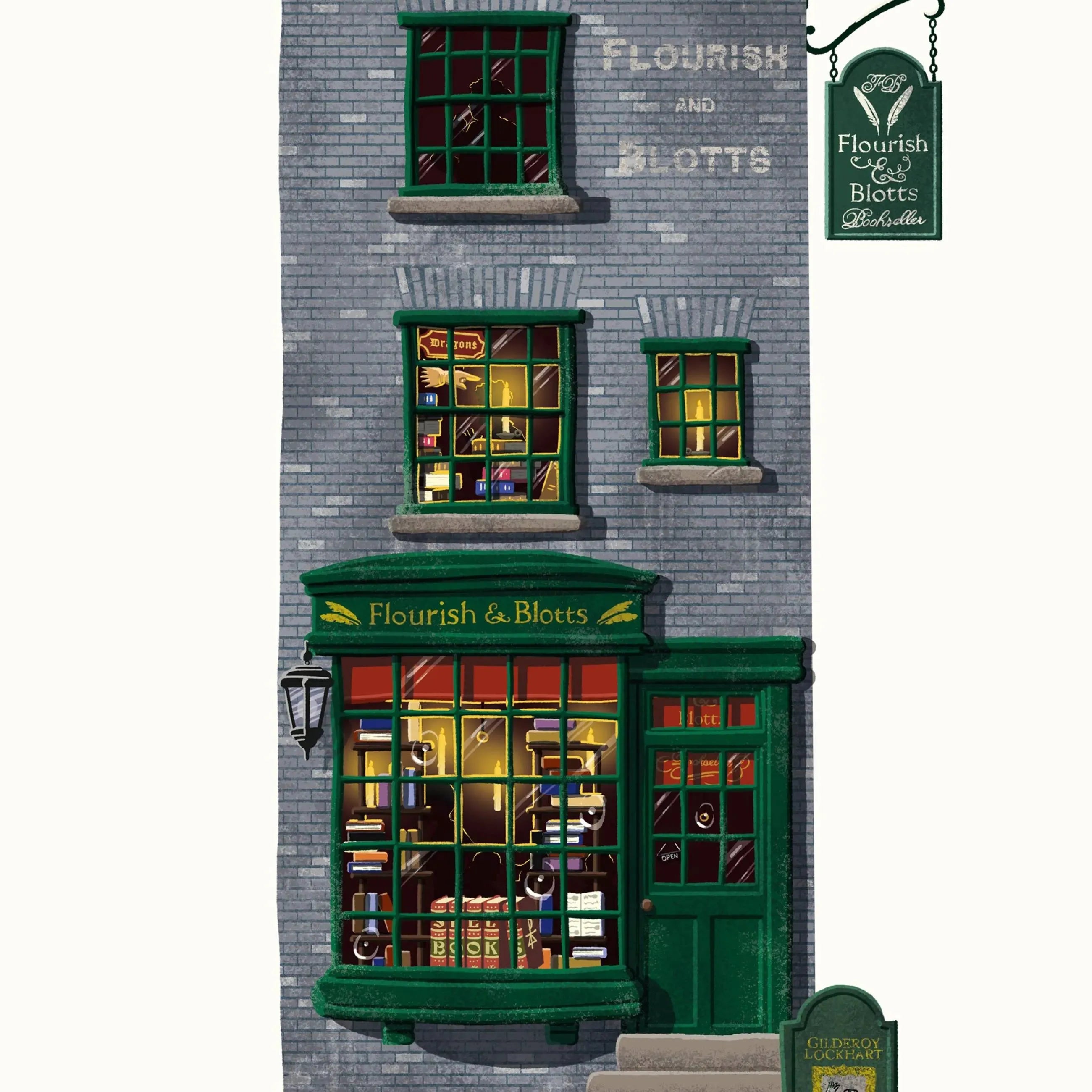 Spellbinding Shops: Diagon Alley Flourish and Blotts - Olleke Wizarding Shop Amsterdam