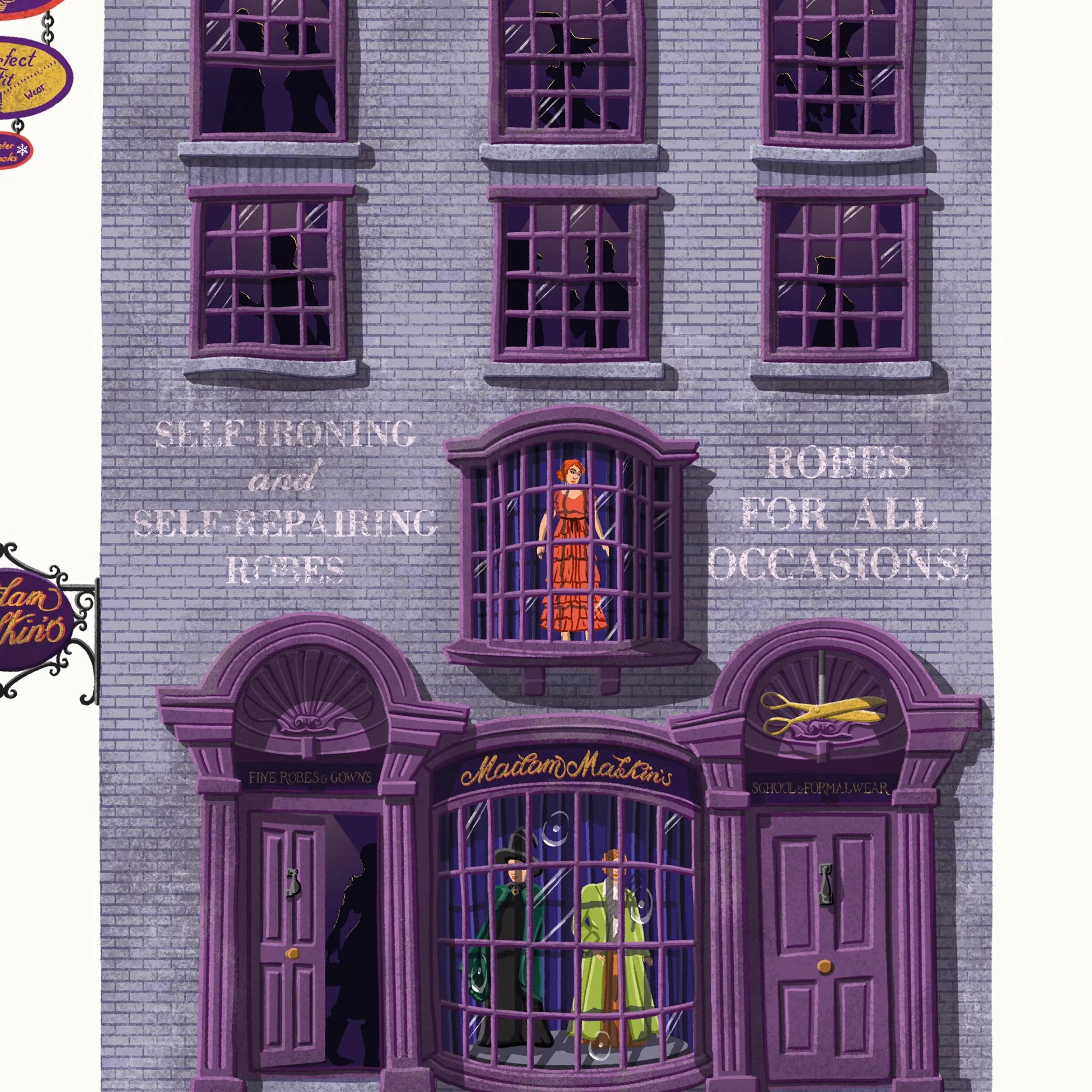 Spellbinding Shops: Diagon Alley Madam Malkin's Robes for All Occasions - Olleke Wizarding Shop Amsterdam