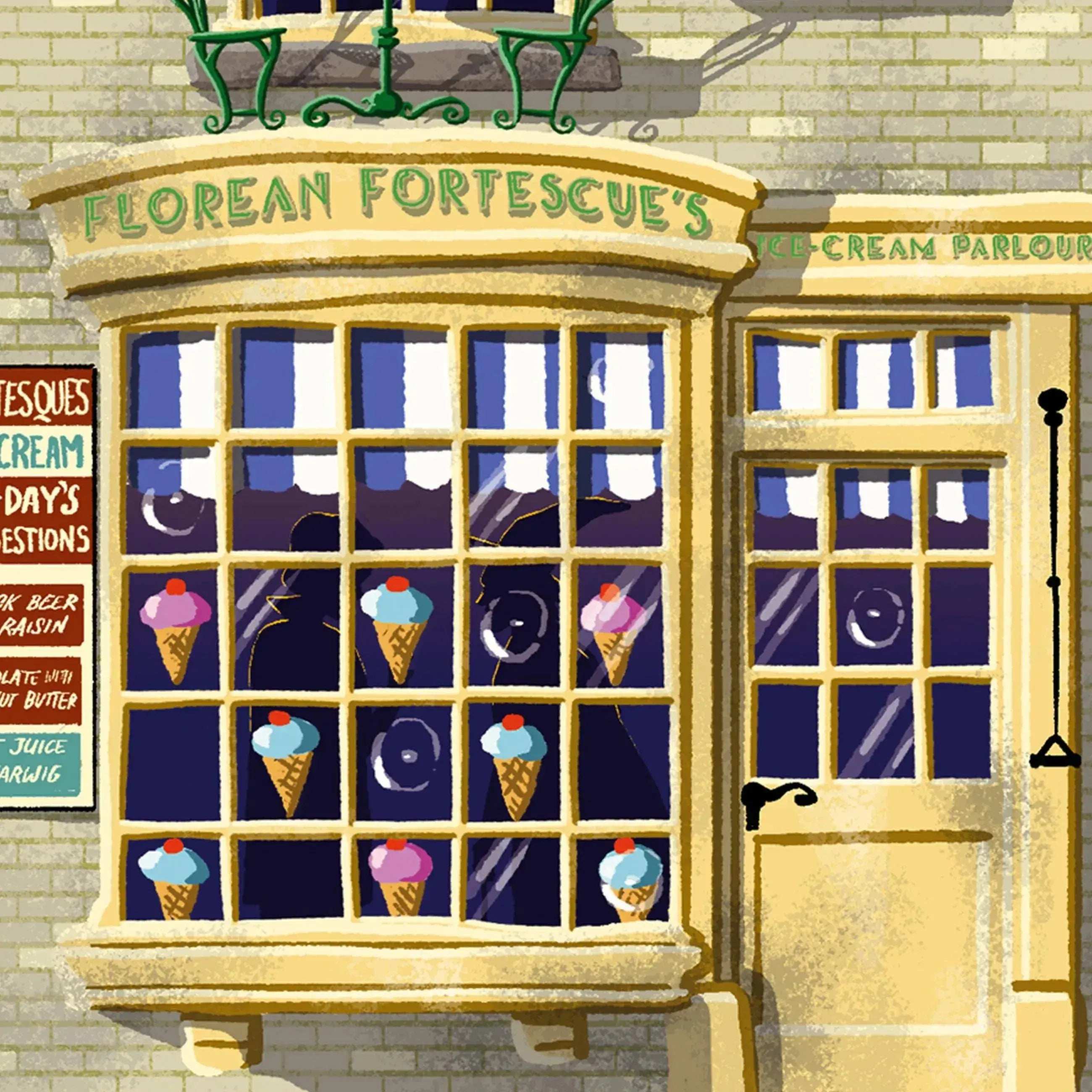 Spellbinding Shops: Diagon Alley Florean Fortescue's Ice-Cream Parlour - Olleke Wizarding Shop Amsterdam
