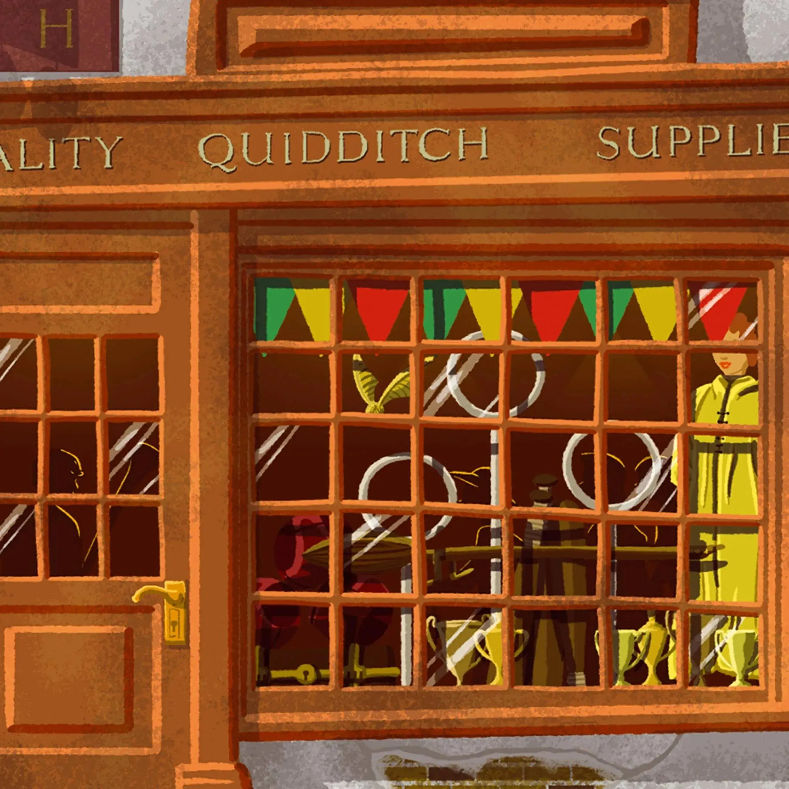 Spellbinding Shops: Diagon Alley Quality Quidditch Supplies - Olleke Wizarding Shop Amsterdam