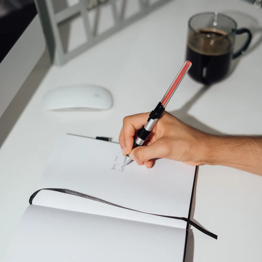 Star Wars Darth Vader A5 Notabook with Lightsaber Pen - Olleke Wizarding Shop Amsterdam