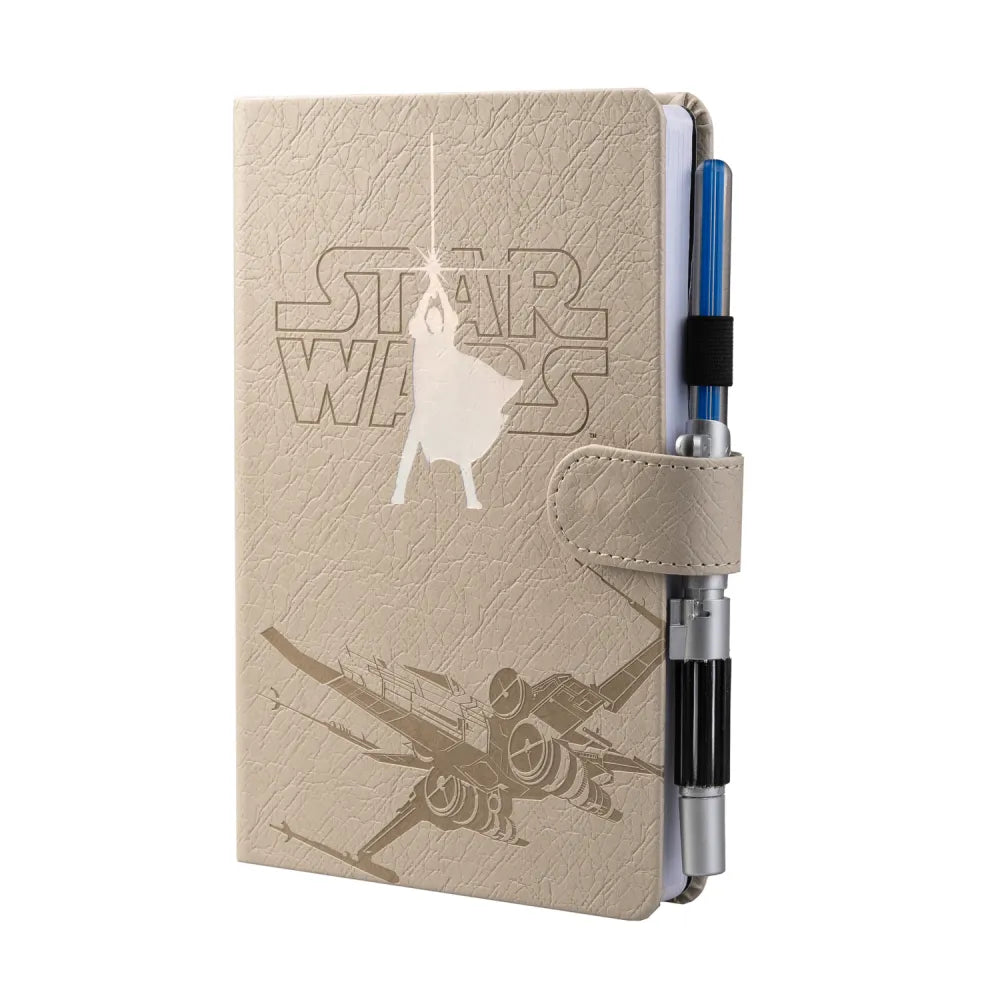 Star Wars Luke Skywalker A5 Notabook with Lightsaber Pen - Olleke Wizarding Shop Amsterdam