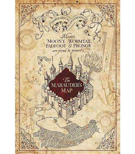 Harry Potter Maurauder's Map Poster - Olleke Wizarding Shop Amsterdam