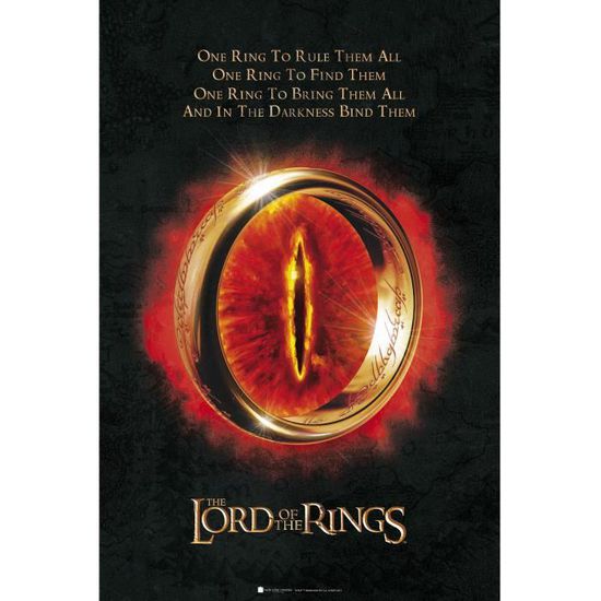 Lord of the Rings The One Ring Poster - Olleke Wizarding Shop Amsterdam