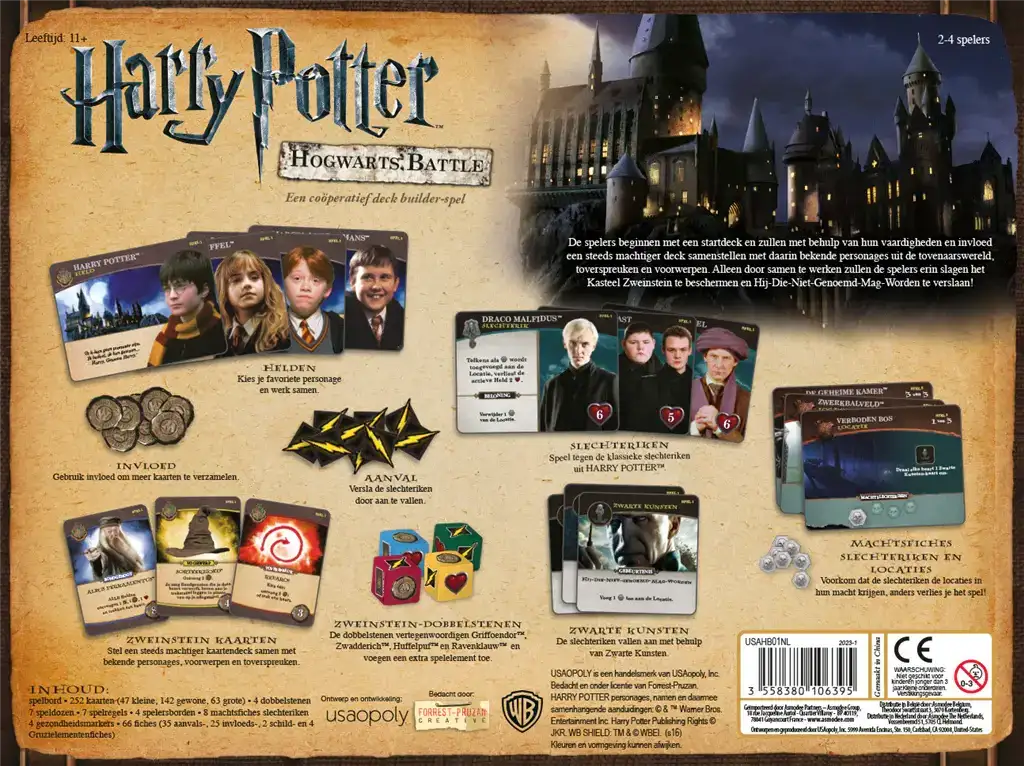 Harry Potter Deck-Building Game Hogwarts Battle Nederlands Dutch edition - Olleke Wizarding Shop Amsterdam