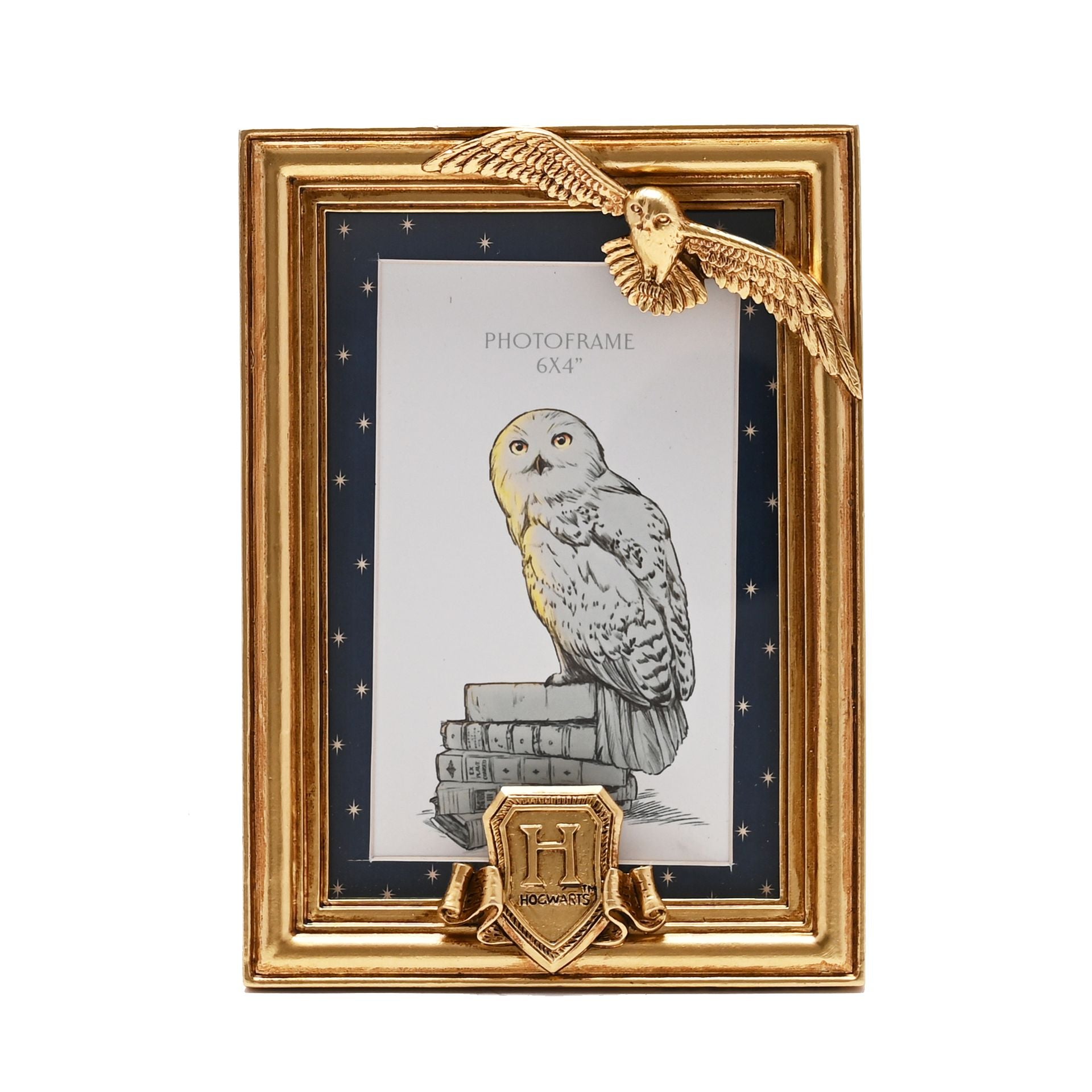Harry Potter Alumni Gold Photo Frame Hedwig - Olleke Wizarding Shop Amsterdam