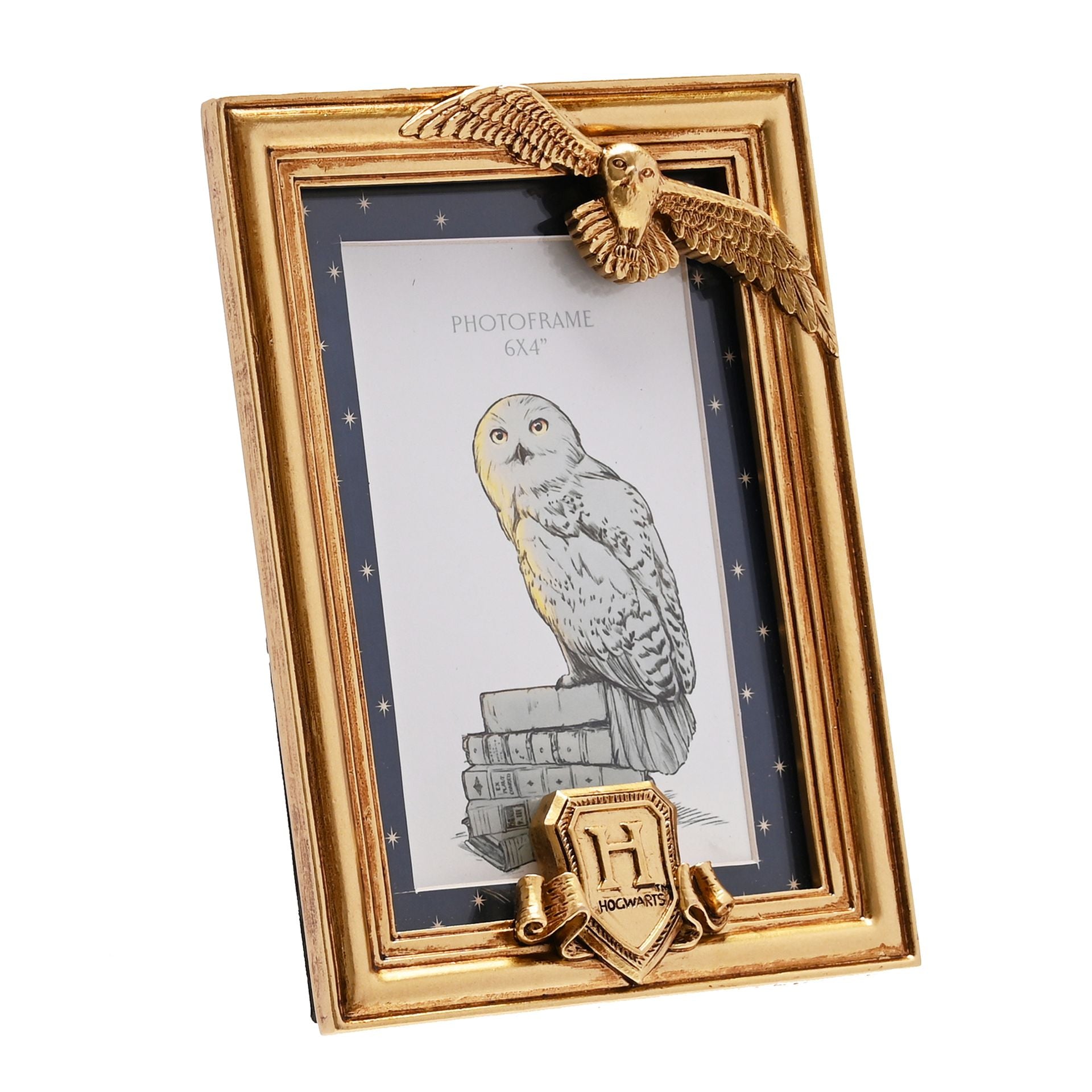 Harry Potter Alumni Gold Photo Frame Hedwig - Olleke Wizarding Shop Amsterdam