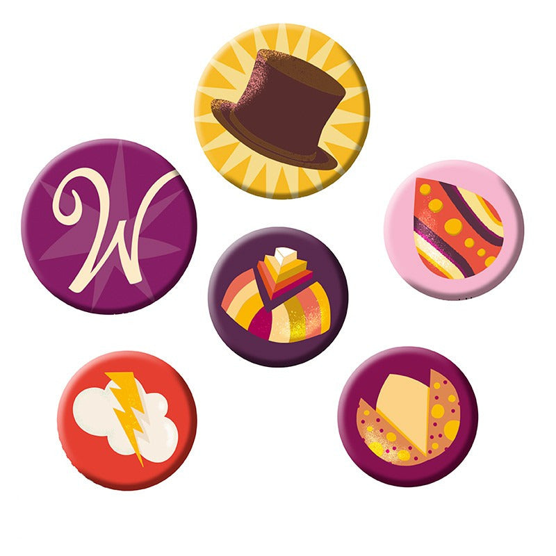 Wonka button set - Olleke Wizarding Shop Amsterdam