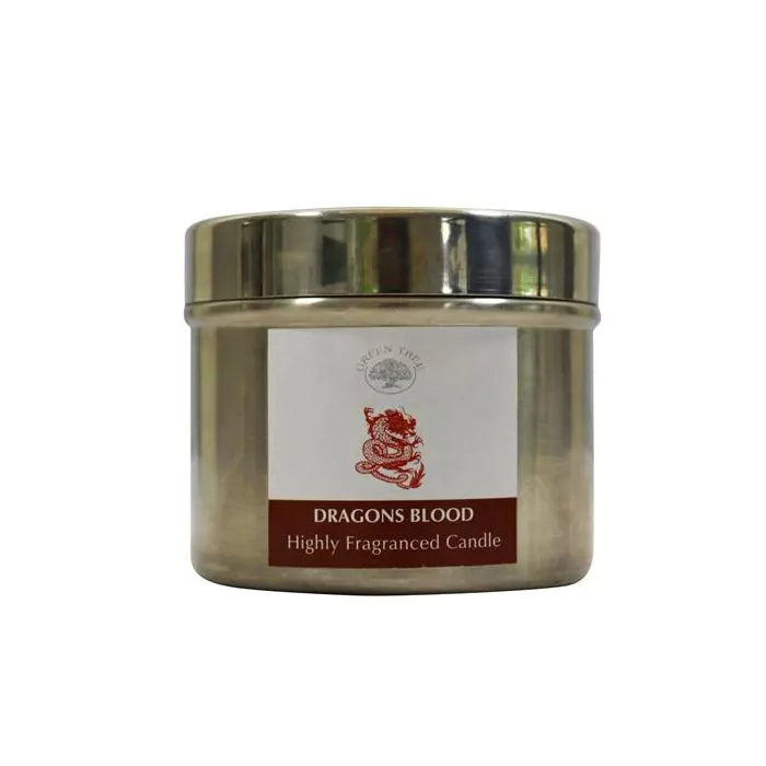 Dragons Blood Candle in a tin - Olleke Wizarding Shop Amsterdam