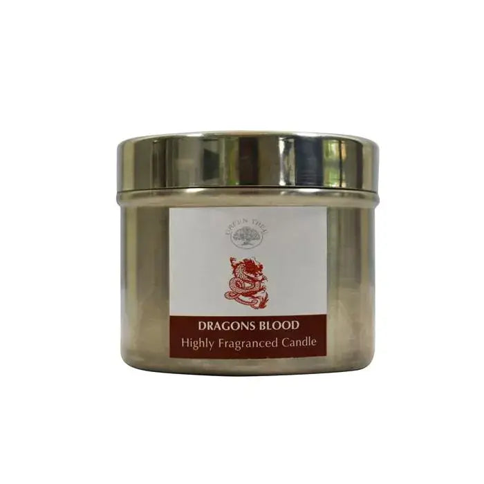 Dragons Blood Candle in a tin - Olleke Wizarding Shop Amsterdam