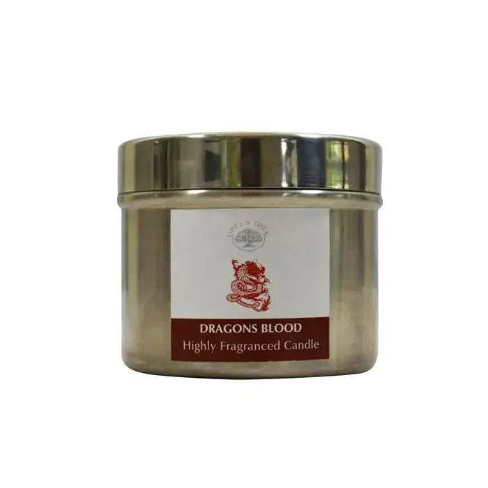 Dragons Blood Candle in a tin - Olleke Wizarding Shop Amsterdam