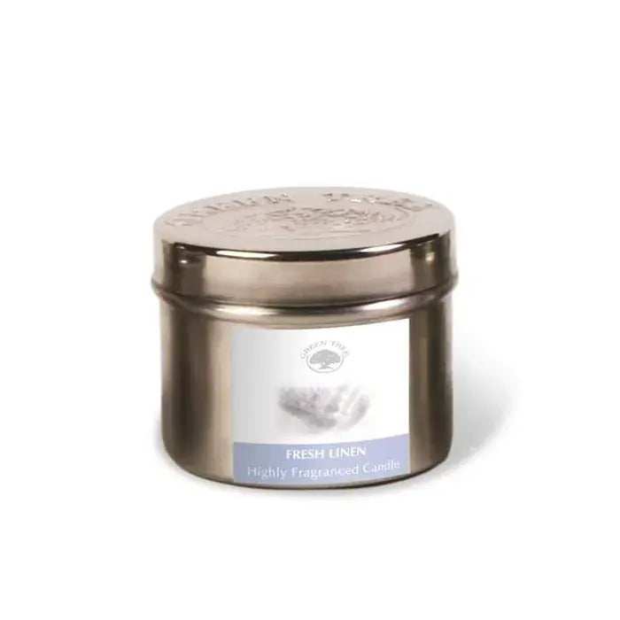 Fresh Linen Candle in a tin - Olleke Wizarding Shop Amsterdam