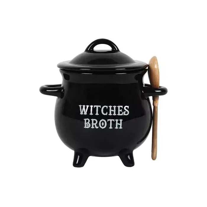 Black Cauldron with spoon - Olleke Wizarding Shop Amsterdam