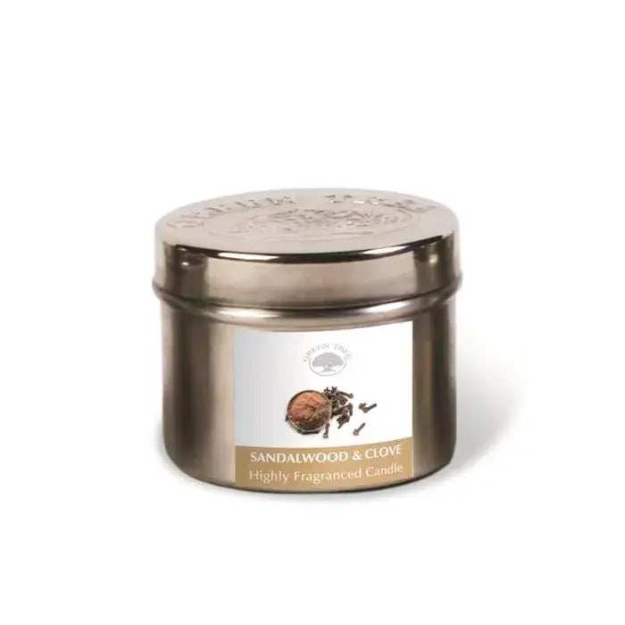 Sandalwood & Clove Candle in a tin - Olleke Wizarding Shop Amsterdam
