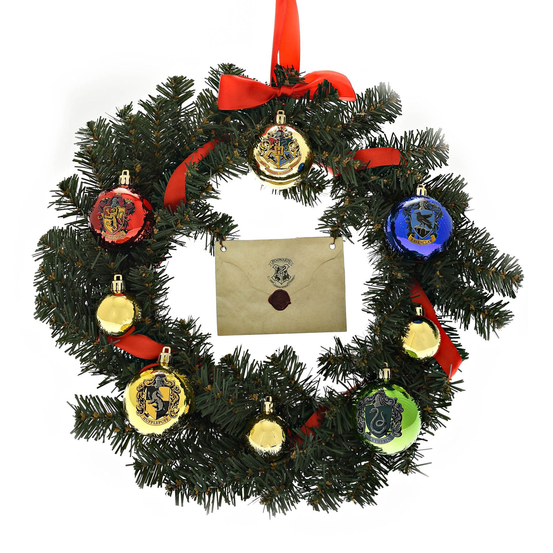 Harry Potter Christmas Wreath with Letter - Hogwarts - Olleke Wizarding Shop Amsterdam