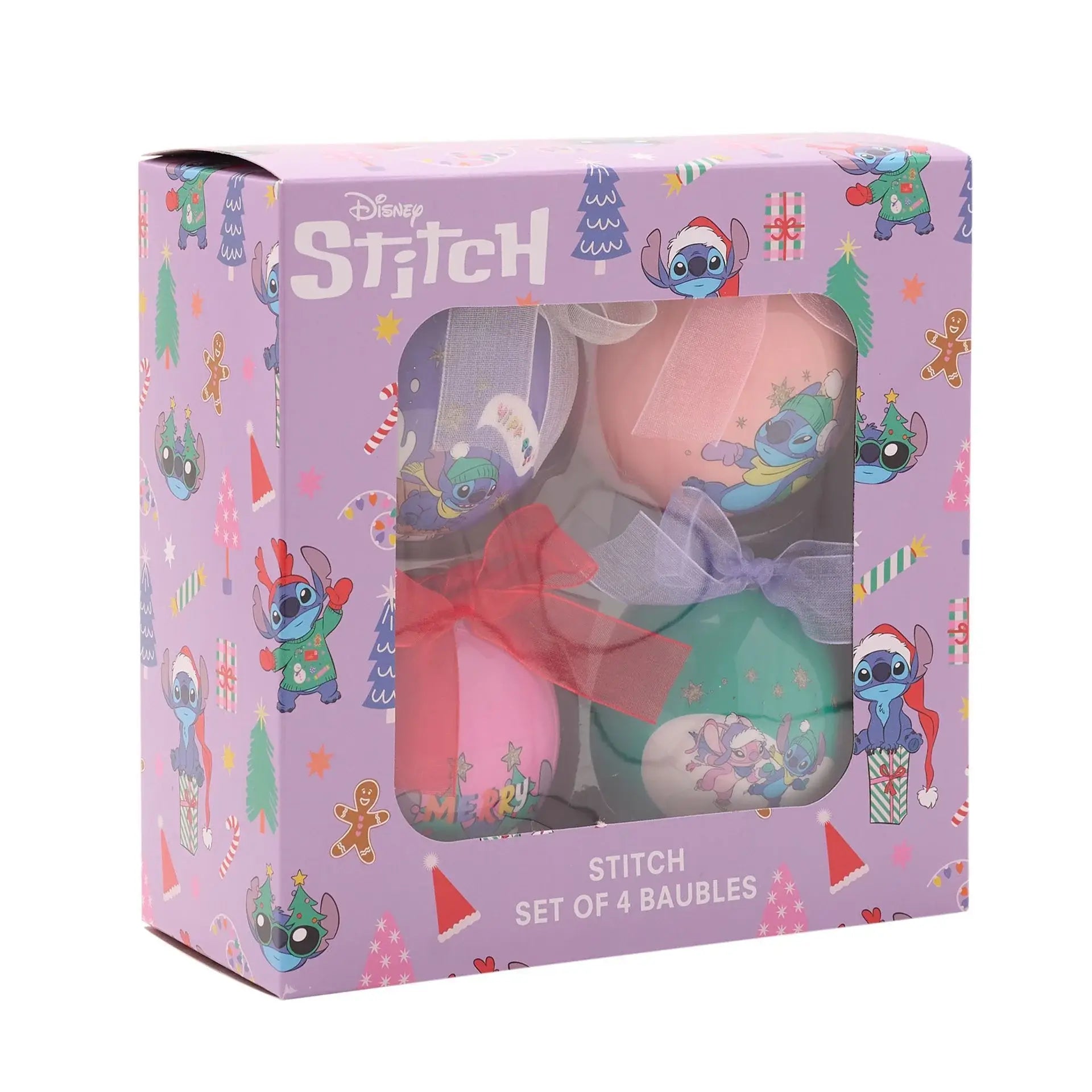Disney Stitch Set of 4 Baubles - Olleke Wizarding Shop Amsterdam
