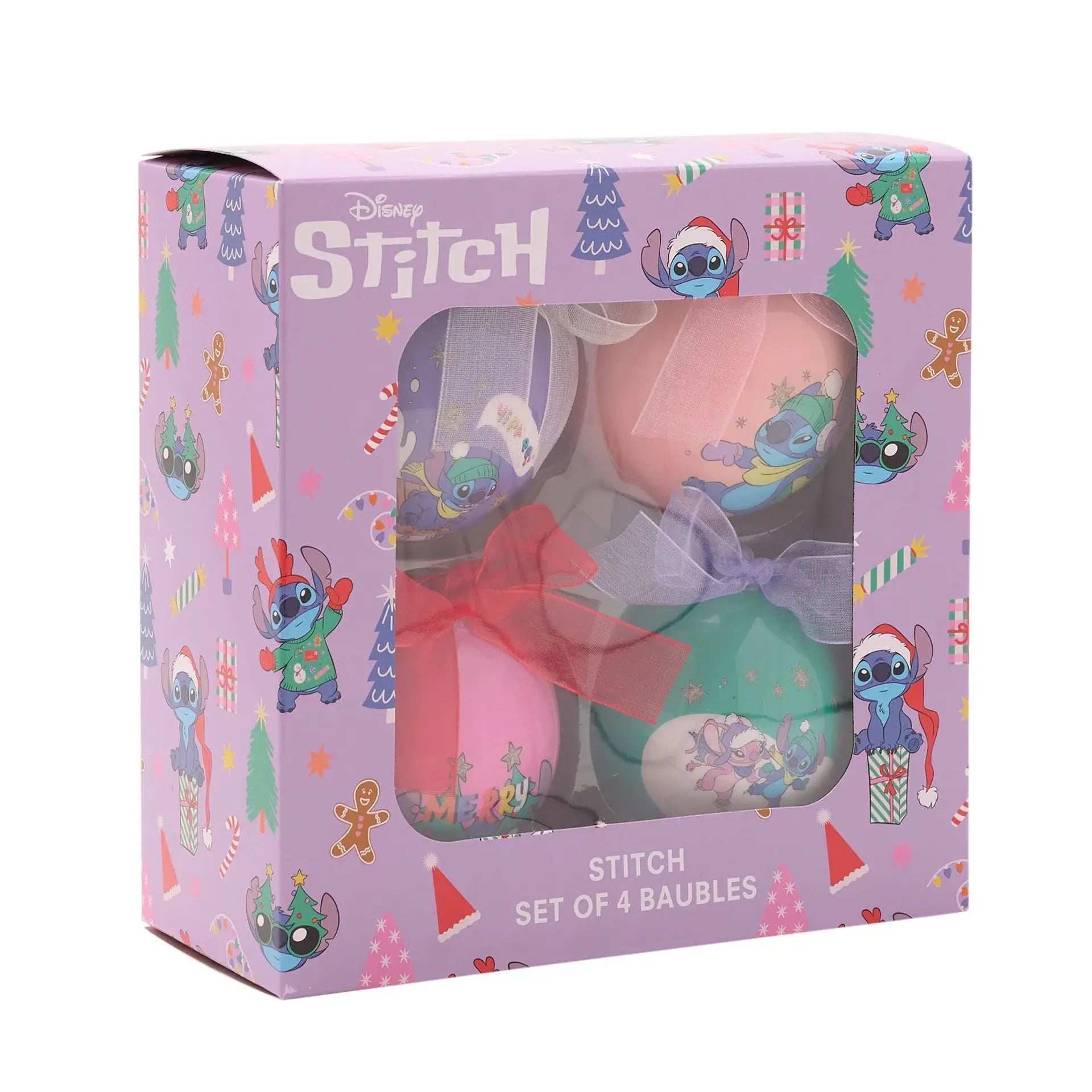 Disney Stitch Set of 4 Baubles - Olleke Wizarding Shop Amsterdam
