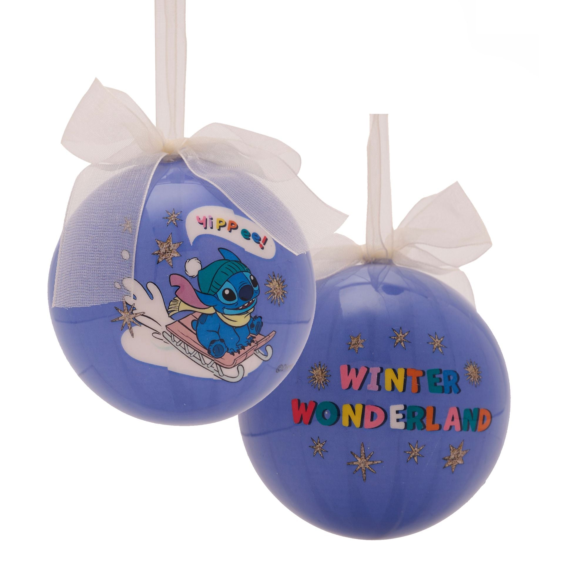 Disney Stitch Set of 4 Baubles - Olleke Wizarding Shop Amsterdam