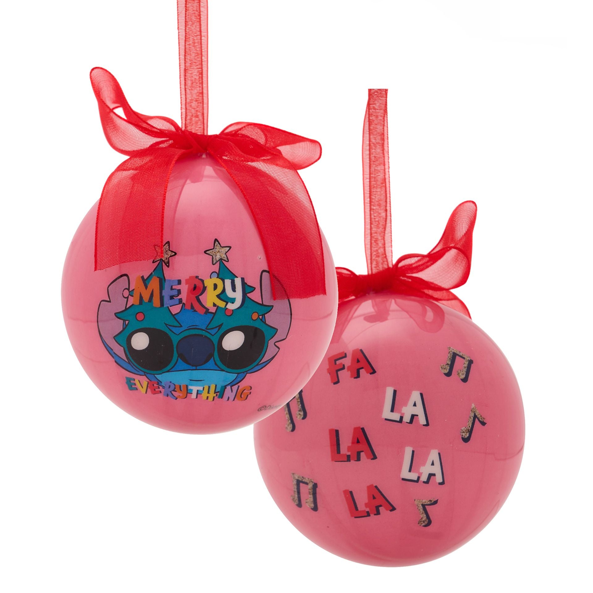 Disney Stitch Set of 4 Baubles - Olleke Wizarding Shop Amsterdam