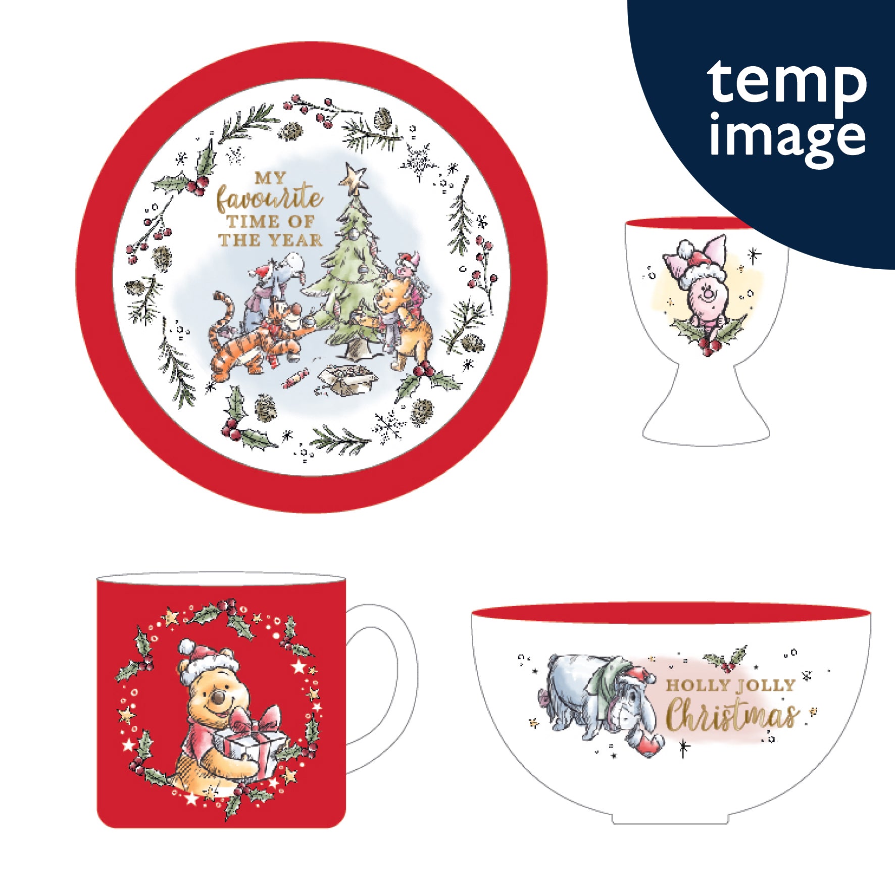 Winnie Ceramic Dinner Set - Olleke Wizarding Shop Amsterdam