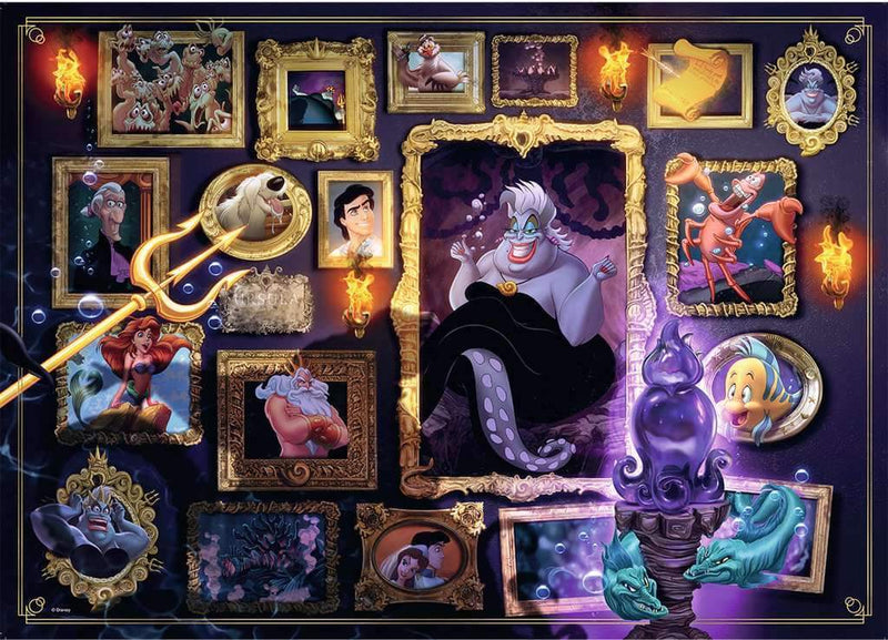 Disney Villainous Ursula 1000 Piece Jigsaw Puzzle - Olleke | Disney and Harry Potter Merchandise shop