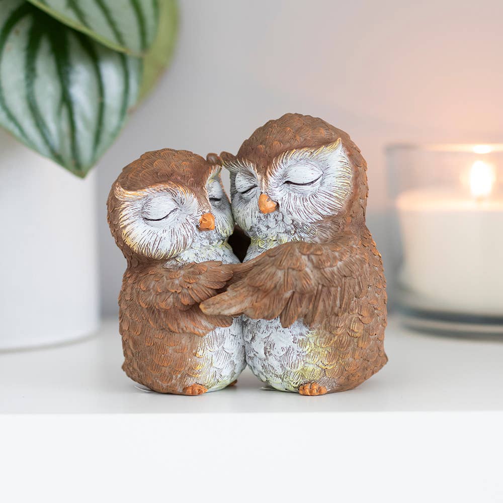 Birds of a Feather Owl Couple Ornament - Olleke Wizarding Shop Amsterdam