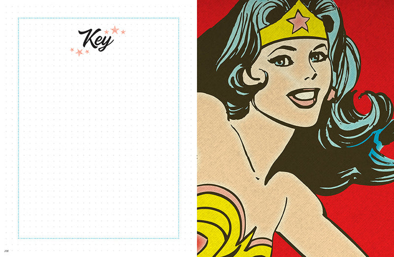 Vintage Wonder Woman Dot Journal