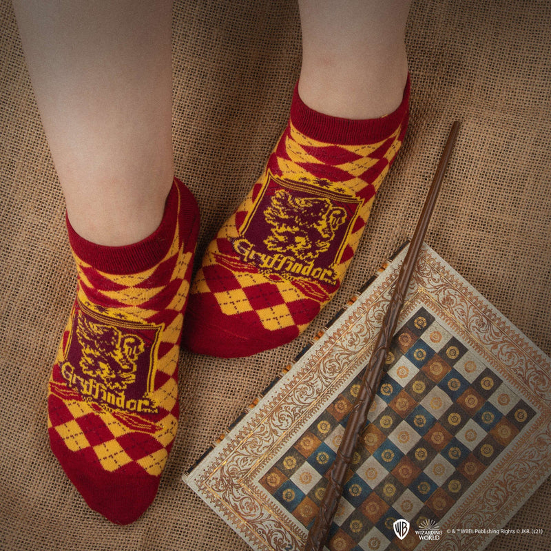 Harry Potter Set of 3 Ankle Socks - Gryffindor - Olleke Wizarding Shop Amsterdam Brugge London Maastricht