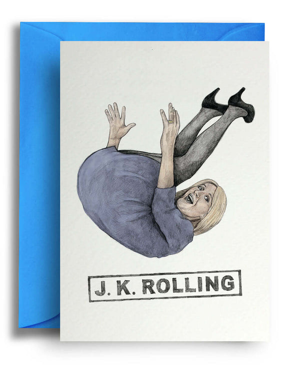 JK Rolling Greeting Card - Olleke Wizarding Shop Brugge London Maastricht