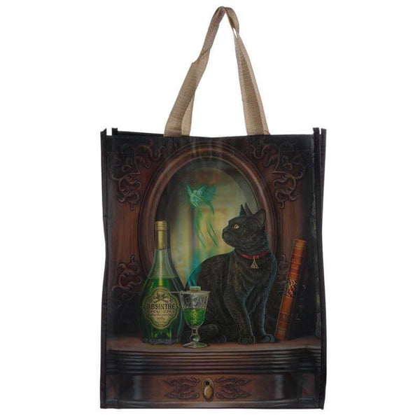 Absinthe Black Cat Shopping Bag - Olleke | Disney and Harry Potter Merchandise shop