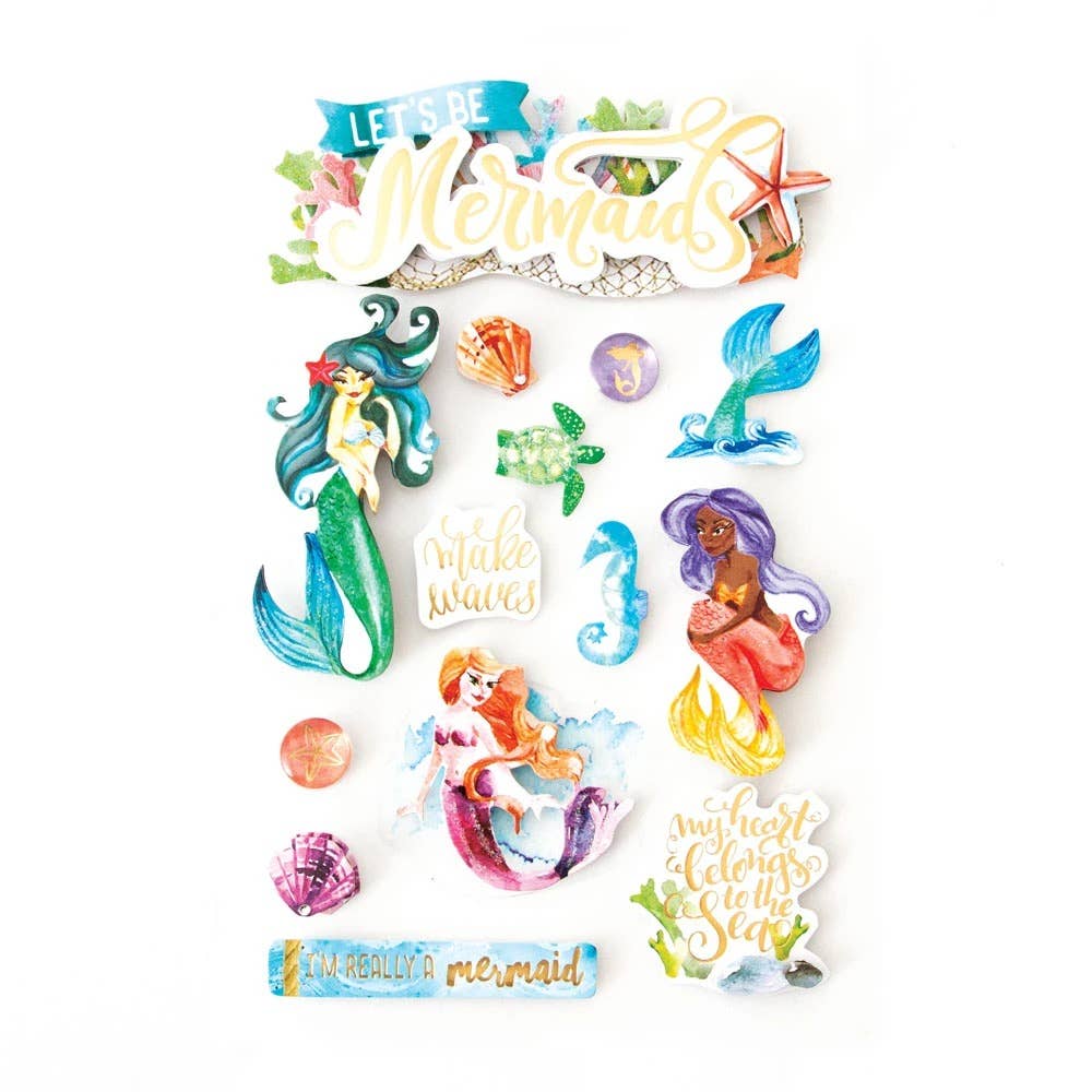 Mermaids 3D Sticker - Olleke Wizarding Shop Amsterdam