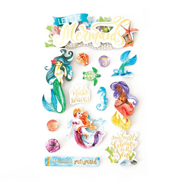 Mermaids 3D Sticker