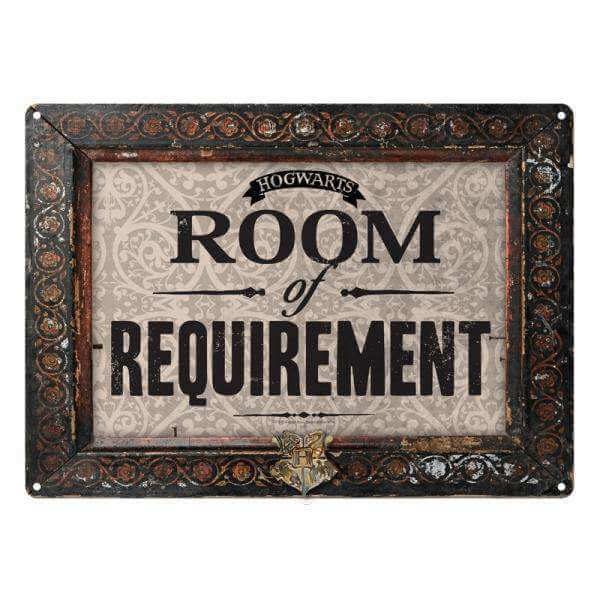 Harry Potter Tin Sign Room of Requirement - Olleke | Disney and Harry Potter Merchandise shop