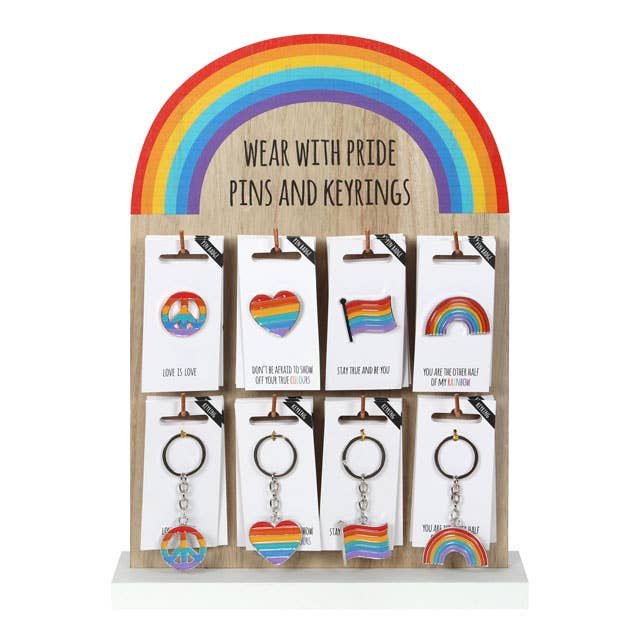 Pride Rainbow Pin and Keyring - Olleke Wizarding Shop Amsterdam