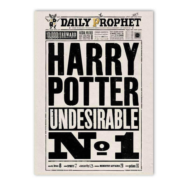 The Daily Prophet™ - Undesirable No.1 Poster - Olleke | Disney and Harry Potter Merchandise shop