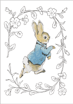 Peter Rabbit Card: Peter Rabbit Running - Olleke | Disney and Harry Potter Merchandise shop