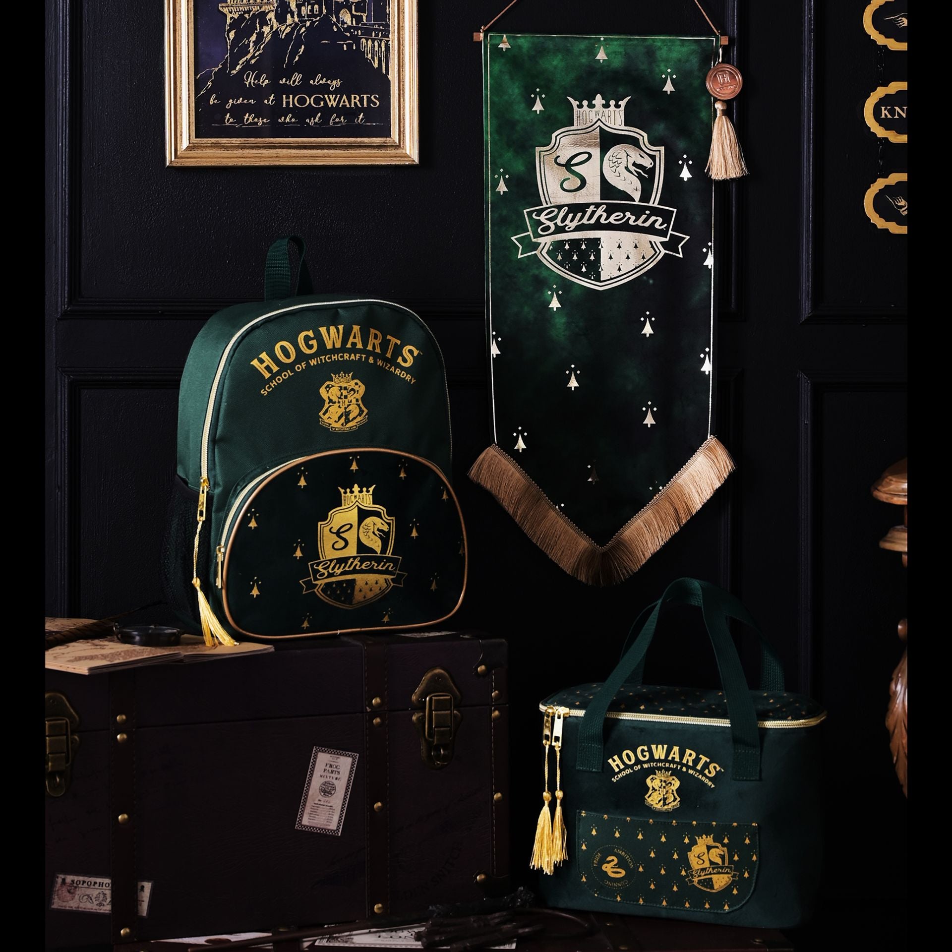Harry Potter Alumni Hanging Banner Slytherin - Olleke Wizarding Shop Amsterdam
