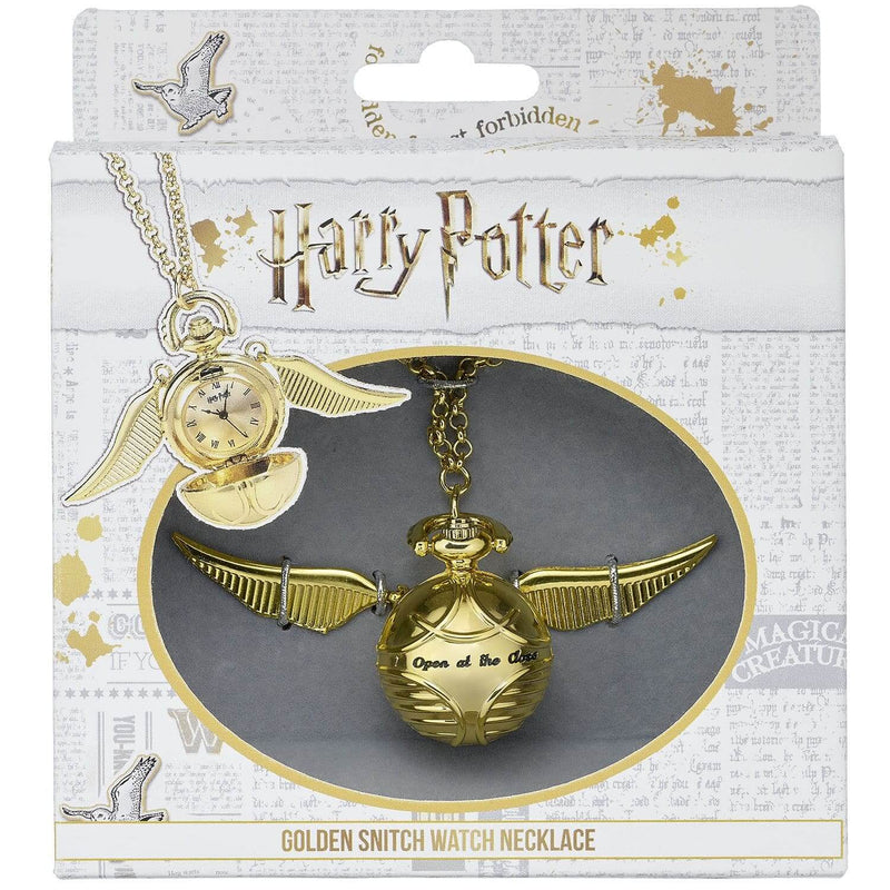 Harry Potter Golden Snitch Watch Necklace - Olleke | Disney and Harry Potter Merchandise shop
