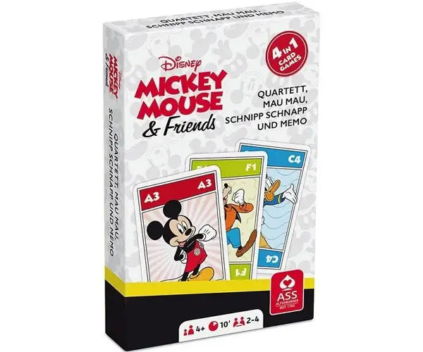 Disney Mickey Mouse & Friends 4 in 1 Card Game - Olleke Wizarding Shop Amsterdam
