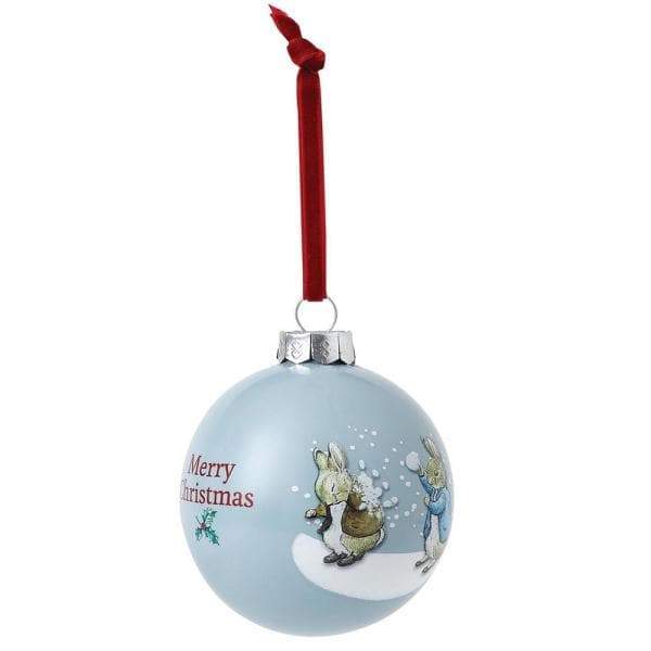 Peter & Benjamin's Snowball Fight Bauble - Olleke Wizarding Shop Amsterdam Brugge London